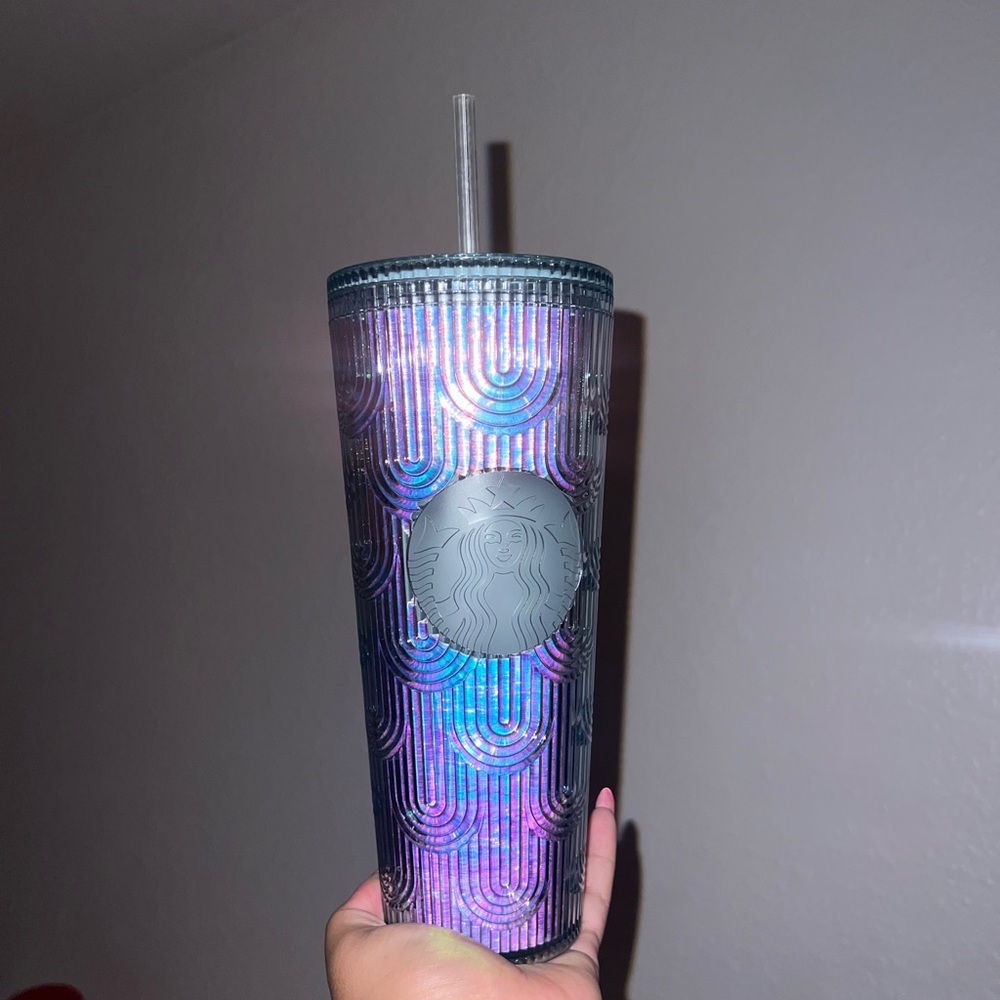 Starbucks Holographic Tumbler with Straw